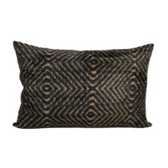 VELVET IKAT PILLOW COVER MIX PATCH Q7 